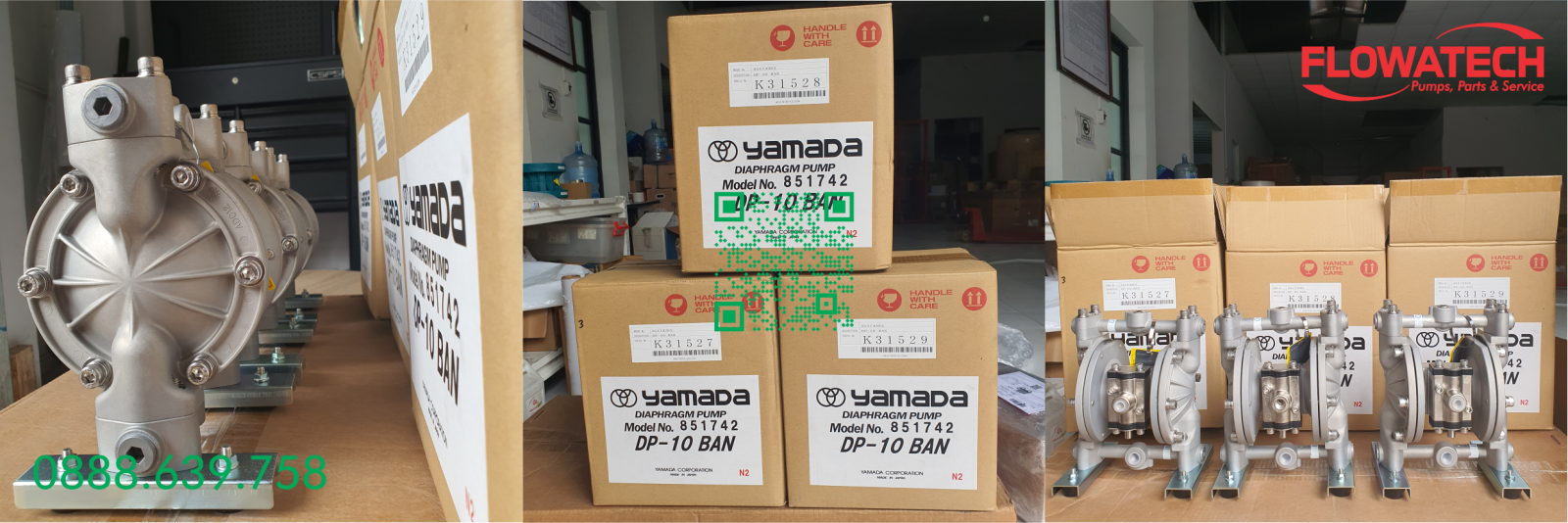 Bơm màng Yamada - Nhật Bản